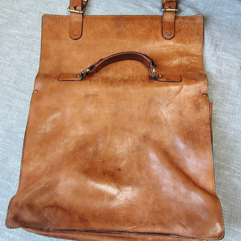 VINTAGE Mulberry Briefcase Leather Portfolio Travel Bag Messenger AUTHENTIC - Picture 6 of 15